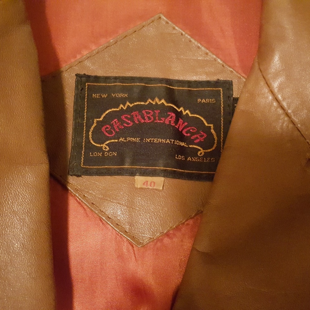 "CASABLANCA" (Unisex) Leather-Coat